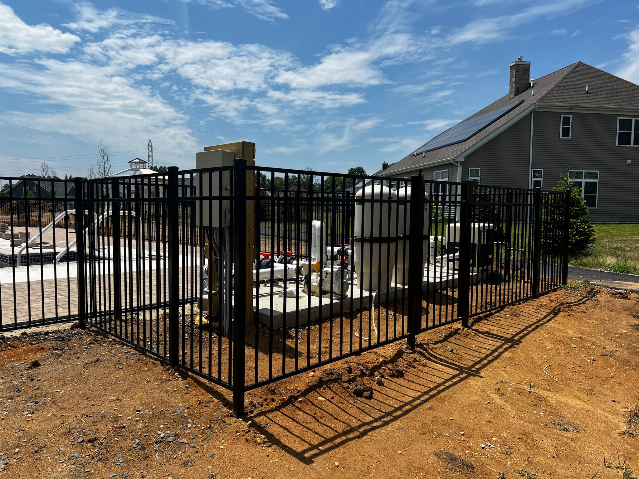 Commercial grade aluminum fencing