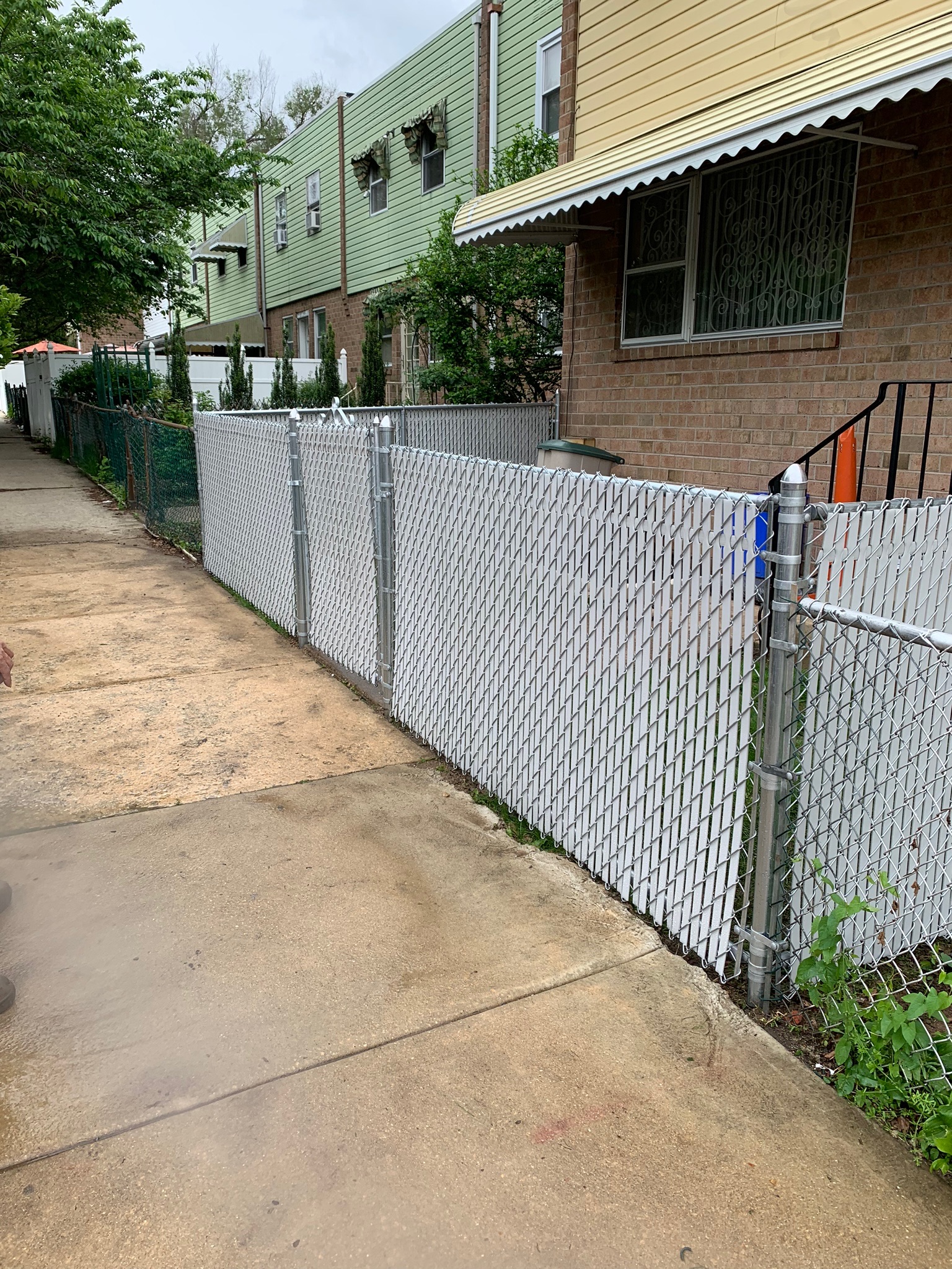Chain link fence installation 16