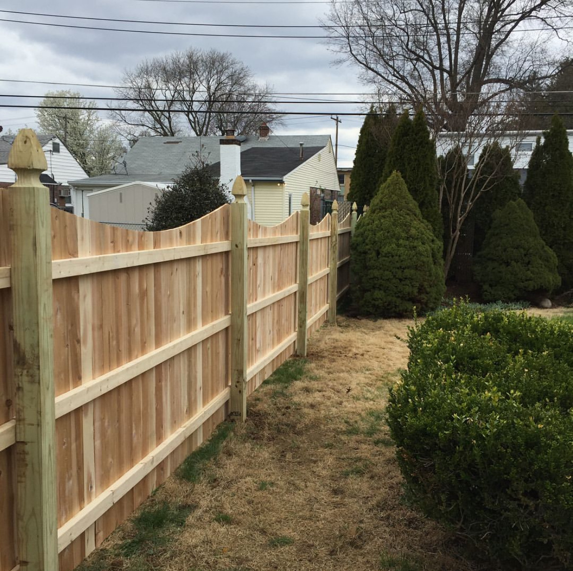 Rustic split-rail wood fence