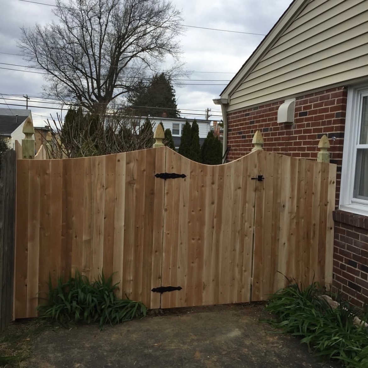Wood fence installation 8